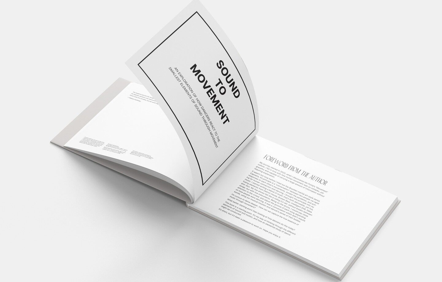 Title page mid page-turn: an exploration of how dancers react to the smallest elements of sound